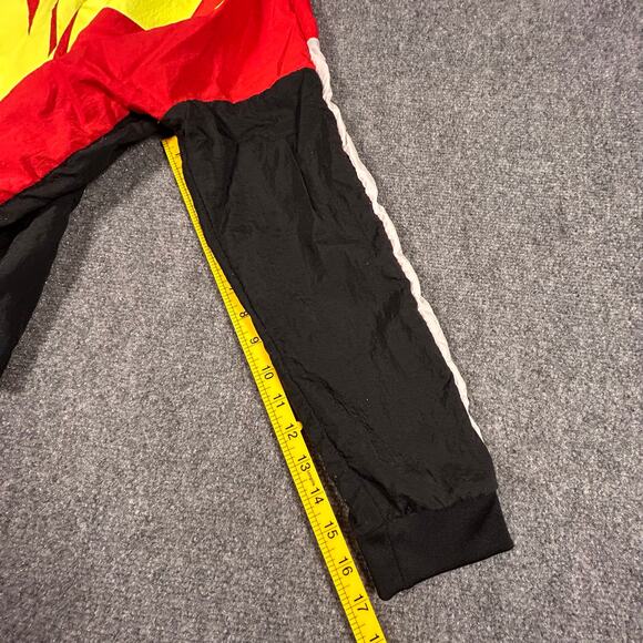 Nike Sportswear Full Zip Hooded Windbreaker Jacket Black Red Kids Boys Size XL - Picture 9 of 10